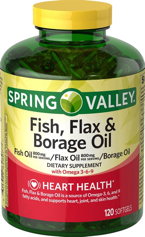 fish oil and flaxseed supplements.